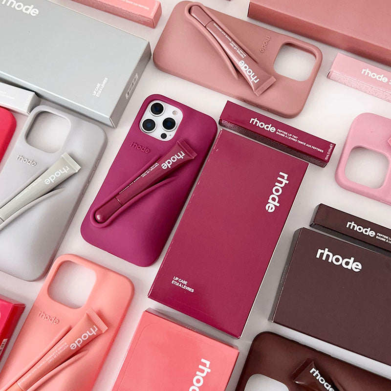 Rhode Phone Case Lip case Minimalist Solid Color Rhode Soft Silicone Phone Case New