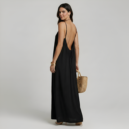 Sophisticated Cami Maxi Dress with Adjustable Straps