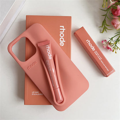 Rhode Phone Case Lip case Minimalist Solid Color Rhode Soft Silicone Phone Case New