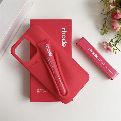 Rhode Phone Case Lip case Minimalist Solid Color Rhode Soft Silicone Phone Case New
