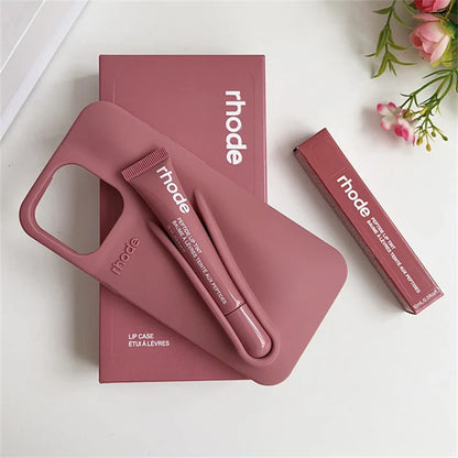 Rhode Phone Case Lip case Minimalist Solid Color Rhode Soft Silicone Phone Case New