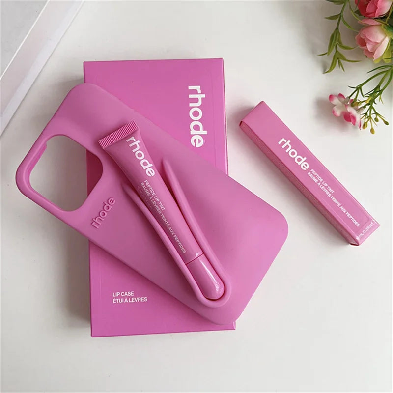 Rhode Phone Case Lip case Minimalist Solid Color Rhode Soft Silicone Phone Case New