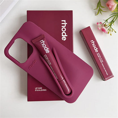 Rhode Phone Case Lip case Minimalist Solid Color Rhode Soft Silicone Phone Case New