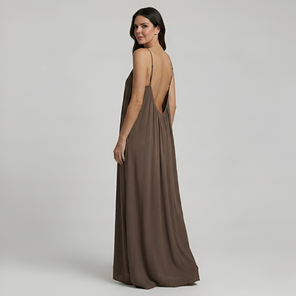 Sophisticated Cami Maxi Dress with Adjustable Straps