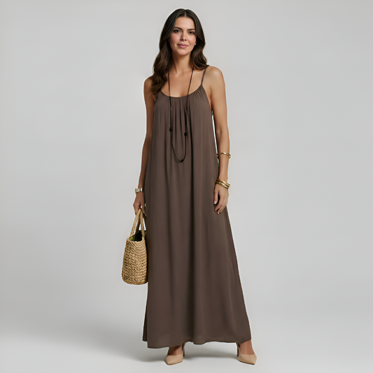 Sophisticated Cami Maxi Dress with Adjustable Straps