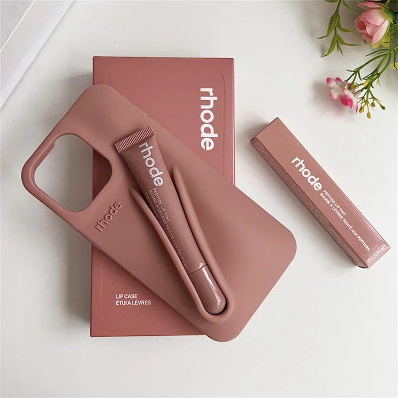 Rhode Phone Case Lip case Minimalist Solid Color Rhode Soft Silicone Phone Case New